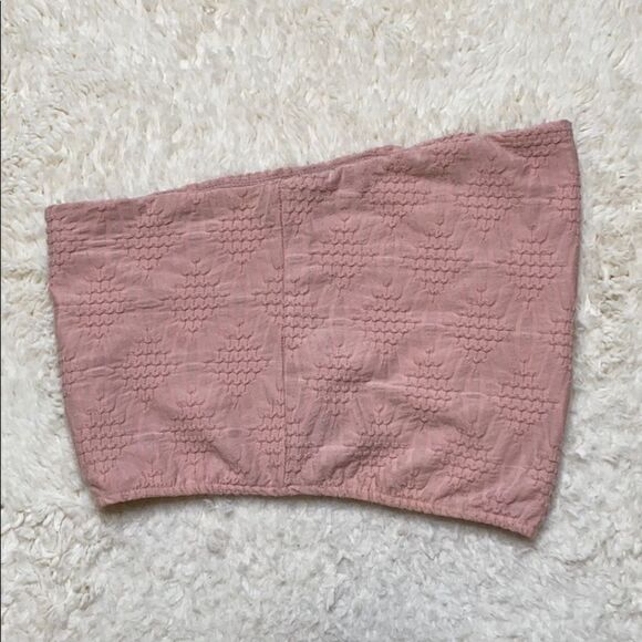Urban Outfitters pink crop top with flower pattern size L - Picture 10 of 10